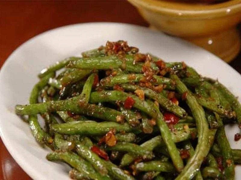Fasole Verde Picantă Sote cu Usturoi